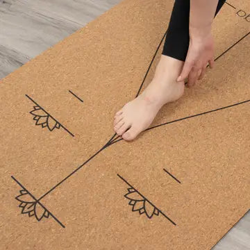Tapis de Yoga en liège Alignement Myga | 200 x 70 cm – 6 mm